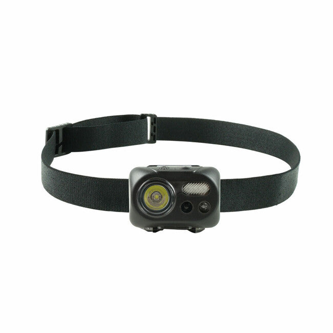 Technik naglavna svjetiljka LED CREE L2 Micro-USB s gumiranom površinom, crveno svjetlo