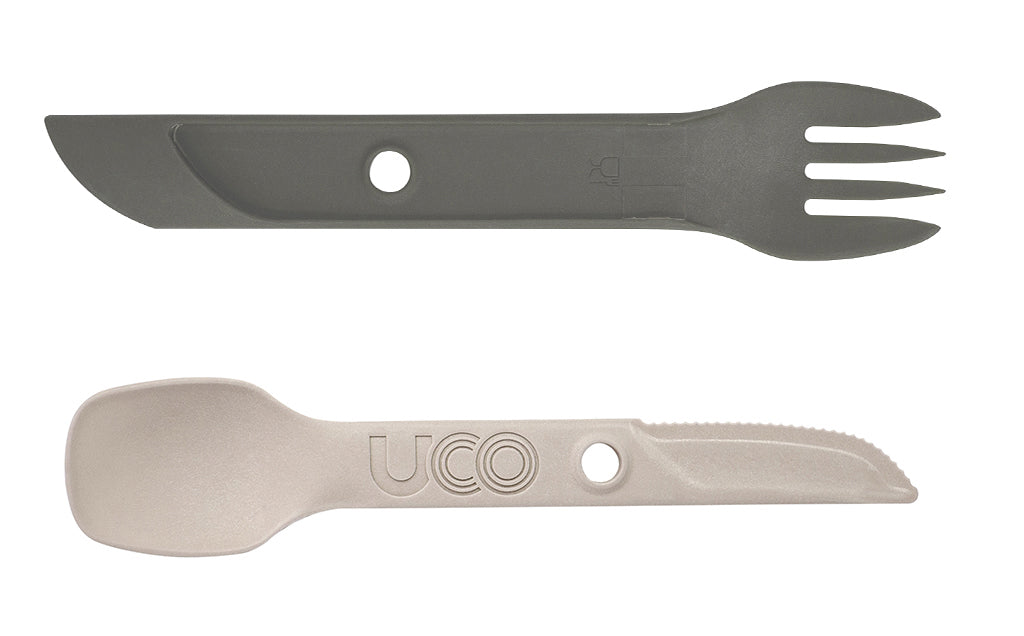 UCO Switch set pribora Spork s petljom za pričvršćivanje i držačem za vilicu, pijesak