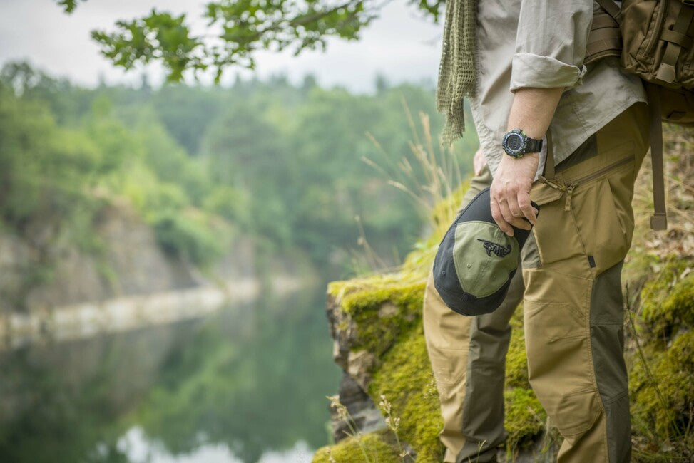 Helikon-Tex kapa sa šiltom PolyCotton Ripstop logom, Coyote / Olive Green