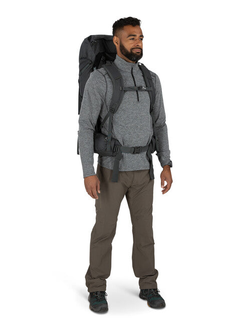 OSPREY ROOK 50 turistički ruksak, dark charcoal/silver lining