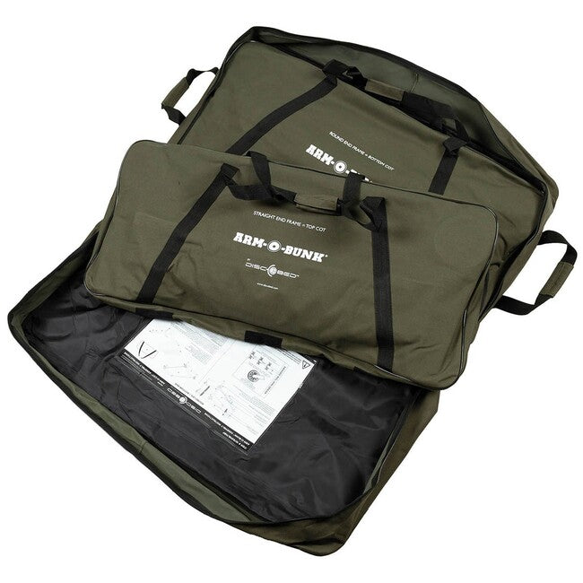 Disc-O-Bed Arm-O-Bunk sklopivi poljski krevet s bočnim džepom, OD green