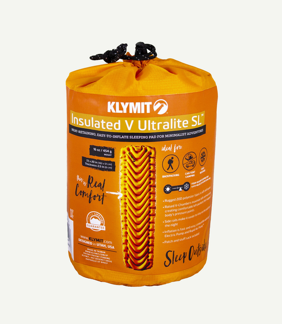 Klymit Ultralite SL izolirana podloga za spavanje V, narančasta