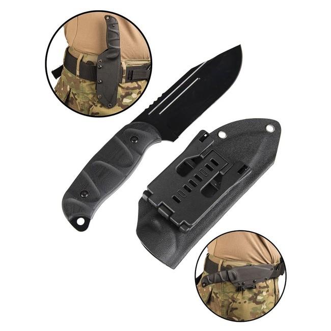 Mil-Tec nož G10 s Kydex futrolom, crni