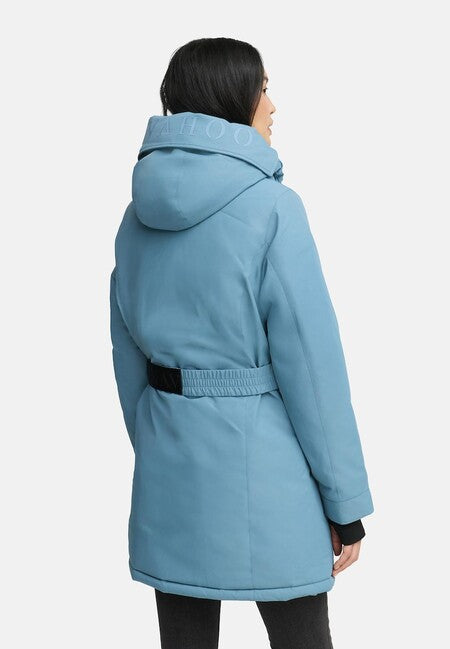 Navahoo FROSTKUSS 14 parka zimska ženska s odvojivom kapuljačom i remenom, powder blue