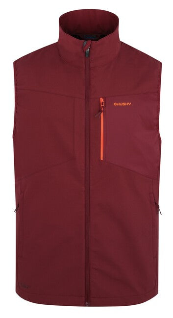 HUSKY Salien softshell muški prsluk M, bordo