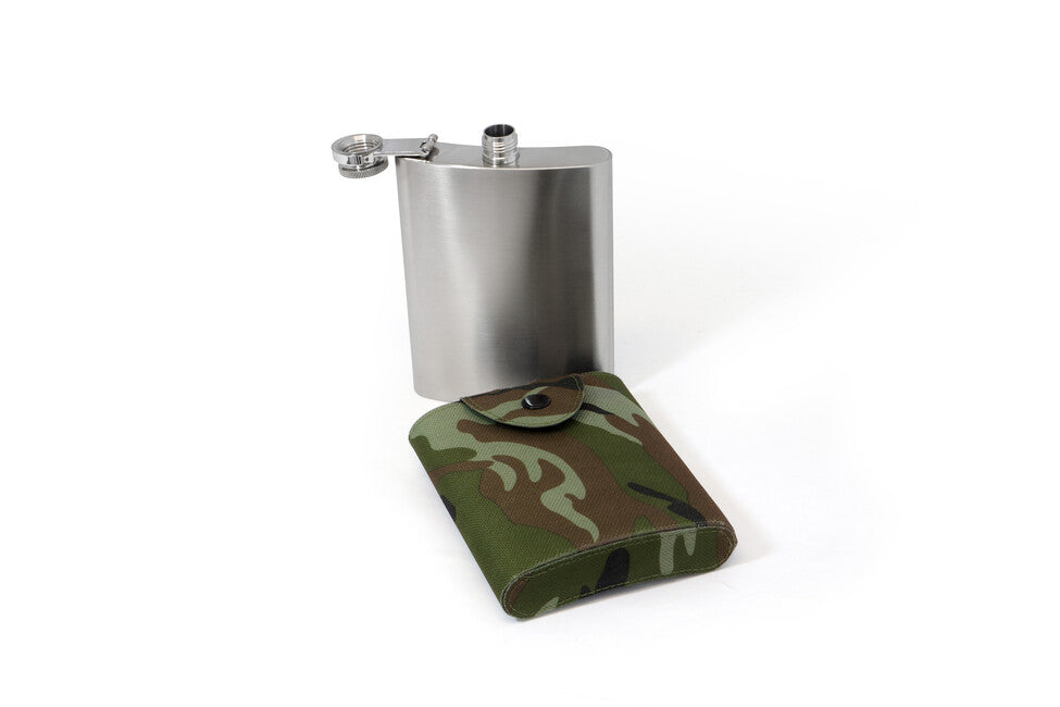 Origin Outdoors Classic pljoska s torbicom za remen 227 ml, kamuflažna