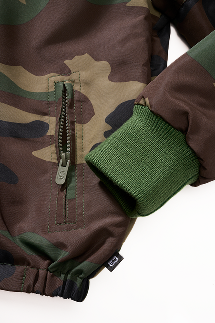 Brandit Frontzip Windbreaker jakna dječja, woodland