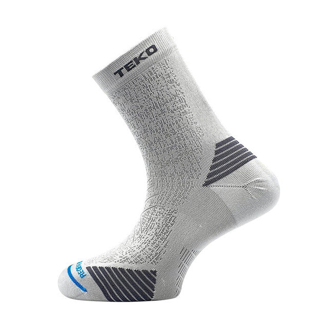 TEKO eco RUN 2.0 SHORT CREW lagane trkačke čarape, bijele