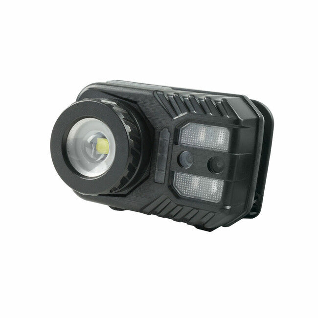 Technik naglavna svjetiljka S LED CREE XPG-2 micro-USB s gumiranom površinom, crveno svjetlo