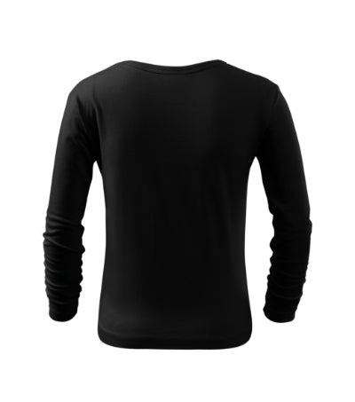 Malfini Fit-T LS dječja majica s dugim rukavom, crna