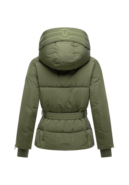 Marikoo Aleyna16 zimska jakna ženska s kapuljačom, olive leaf