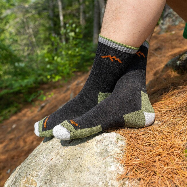 Darn Tough Hiker Micro Crew Midweight planinarske čarape s amortizacijom, Lime
