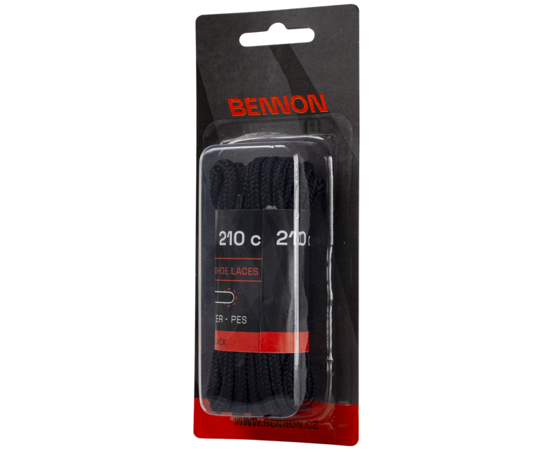 BENNON Laces Black Box vezice za cipele 210 cm