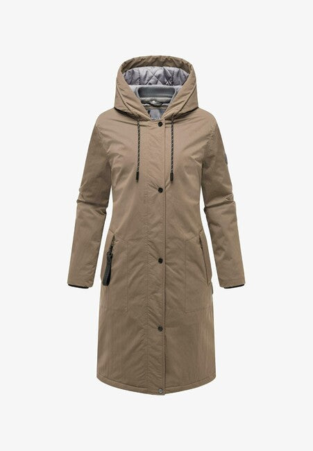 Marikoo Ledalaa parka zimska ženska s kapuljačom, stone brown