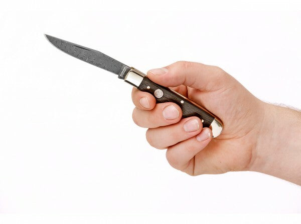 BÖKER® Trapper Classic džepni nož damast, Bog hrast, 8,3 cm