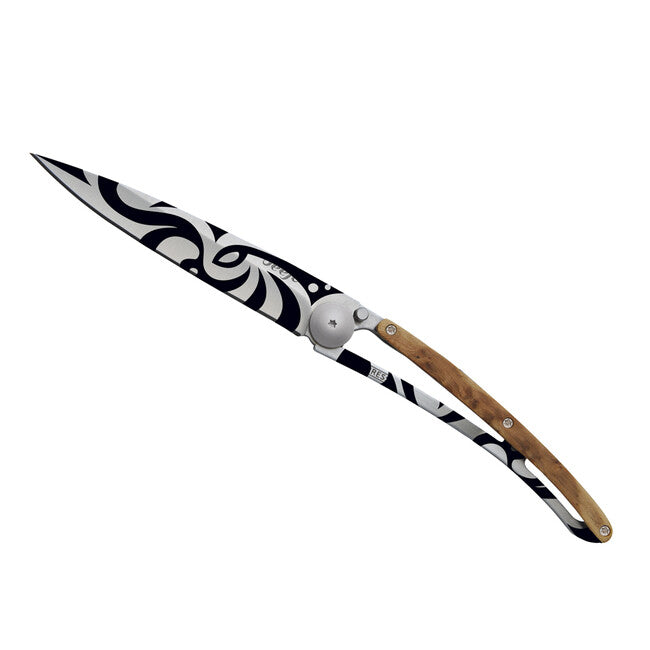 Deejo Tattoo Tribal sklopivi nož juniper wood