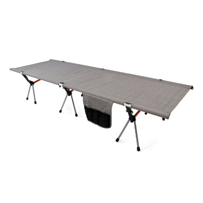 BasicNature kamping krevet povišeni, 190 cm, sivi