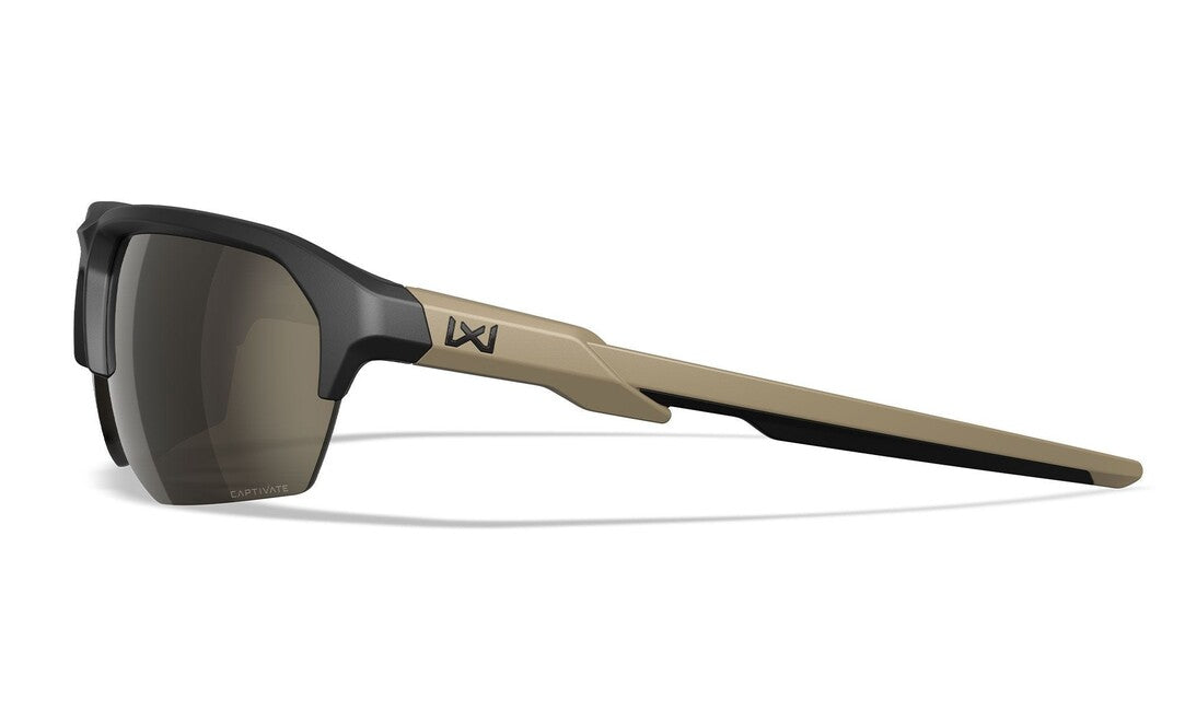 Wiley X Jakl sunčane naočale Captivate Tungsten Mirror, Matte Black/Tan
