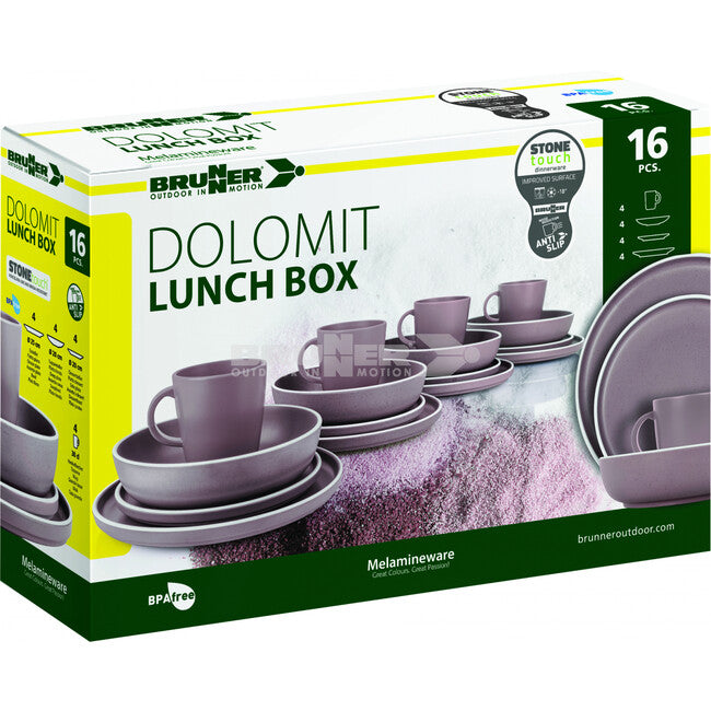 Brunner Lunch Box Dolomit set kamping posuđa, ljubičasti