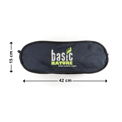 BasicNature Ultralight High Rest putna stolica, crna