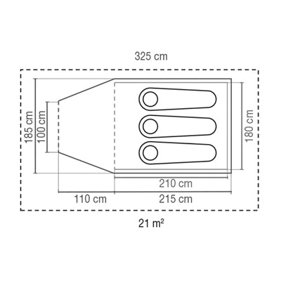 Coleman Darwin Plus šator za 3 osobe