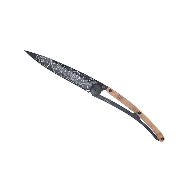 Deejo Fantasy sklopivi nož crni juniper wood Esoteric