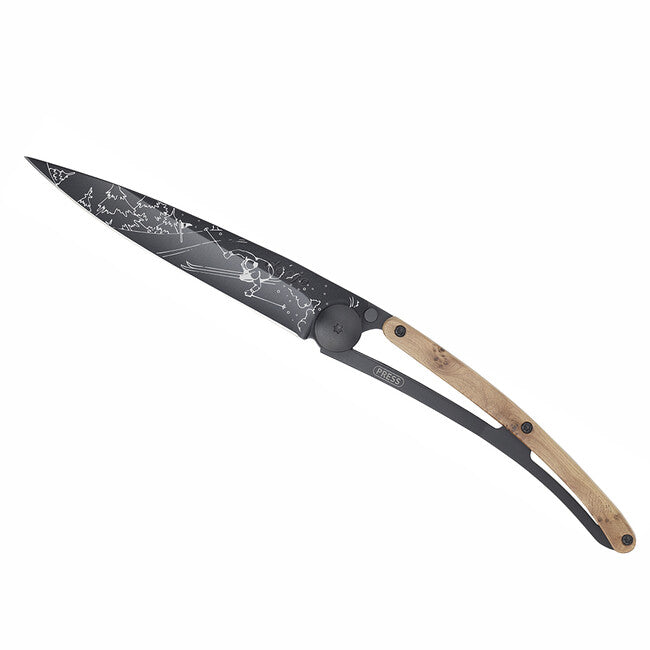 Deejo Tattoo sklopivi nož black juniper wood Ski