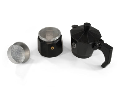 Origin Outdoors Espresso moka lonac za 3 šalice, crn