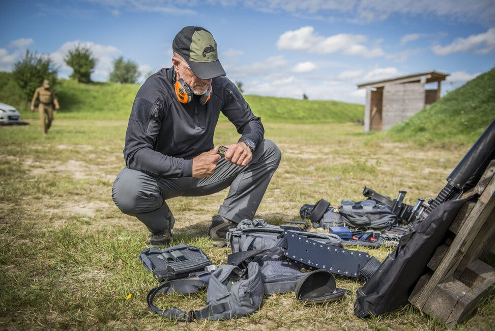 Helikon-Tex kapa sa šiltom PolyCotton Ripstop logom, Coyote / Olive Green