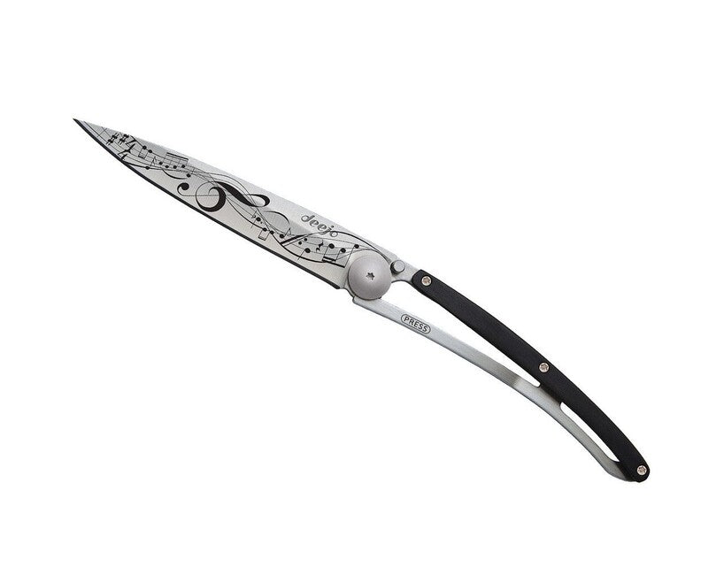 Deejo Tattoo sklopivi nož ebony wood Partition