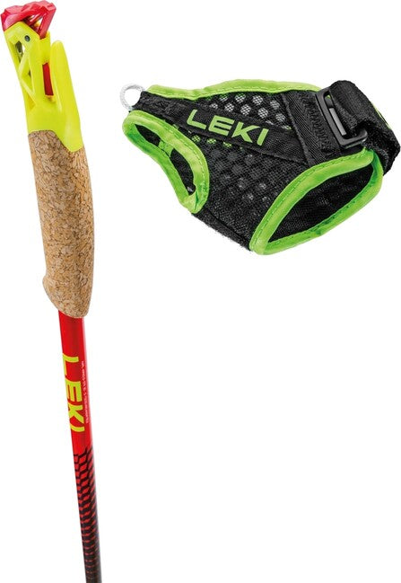 LEKI Vertical K Trail Running štapovi, prirodni karbon-jasna crvena-neonska žuta