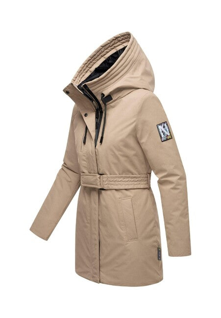 Navahoo Eishauch parka zimska ženska s kapuljačom, taupe grey