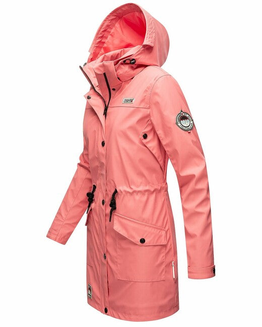 Navahoo Deike ženska zimska jakna s kapuljačom za kišu, Rose coral