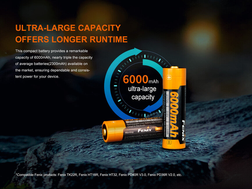 Fenix 21700 punjiva baterija Li-Ion, 6000 mAh