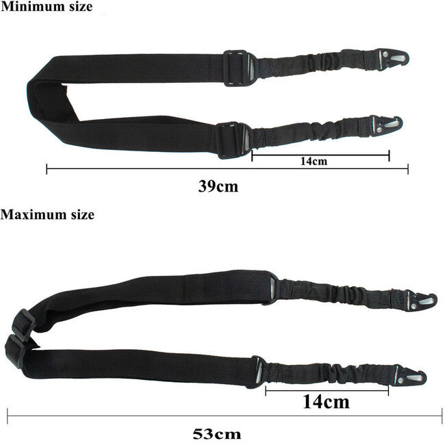 DRAGOWA Two Points Sling, Black