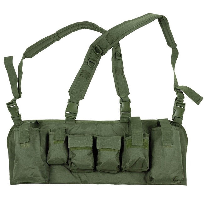 MFH Chest Rig prsluk taktički, 9 džepova, OD zeleni