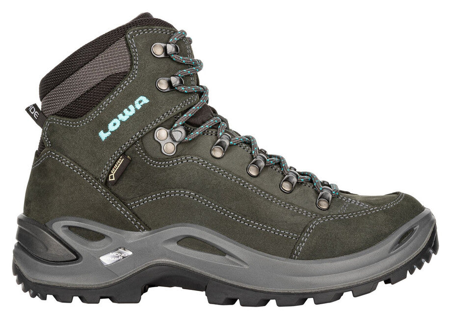 LOWA Renegade GTX Mid Ls ženska obuća za trekking, asphalt/turquoise