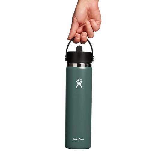 Hydro Flask Wide Mouth termoboca Flex Straw Cap 24 OZ 710 ml široka s nastavkom, fir