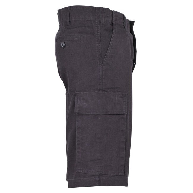 MFH BW bermude moleskin, crna-stonewashed