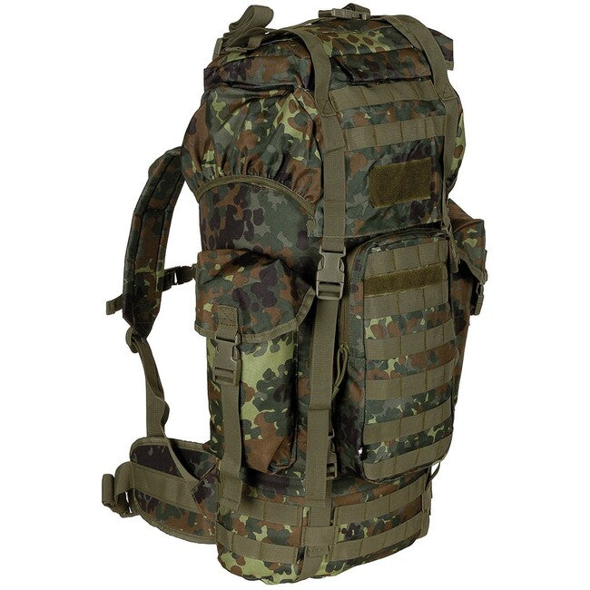 MFH MOLLE ruksak 65L, aluminijska šipka, BW camo