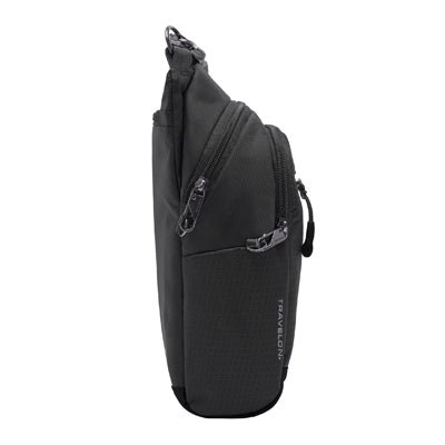 Travelon Active Tour torba preko ramena protiv krađe, crna
