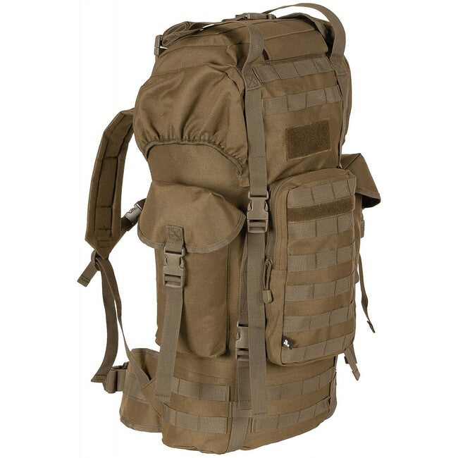 MFH MOLLE ruksak 65L, aluminijska šipka, coyote