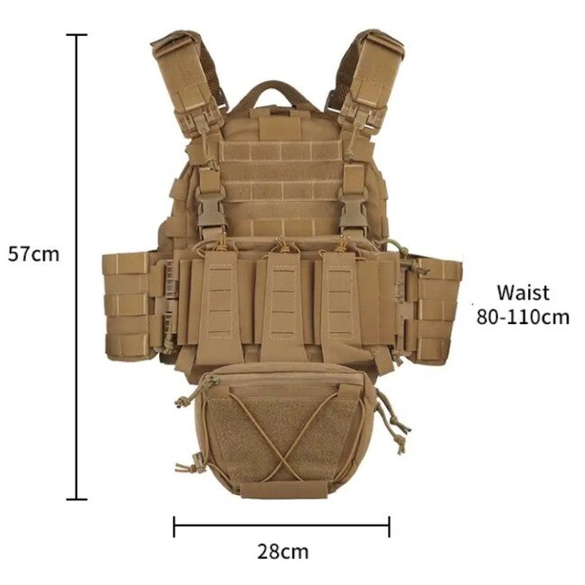 DRAGOWA Tactical Raven prsluk taktički, CP black