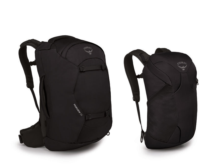 OSPREY FAIRVIEW 55 II putni ruksak, crn