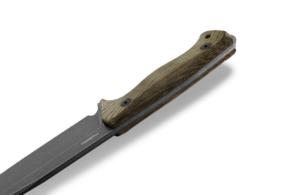 Lionsteel T6B dugačak bodež s ručkom od micarte CVG CPM 3V, old black