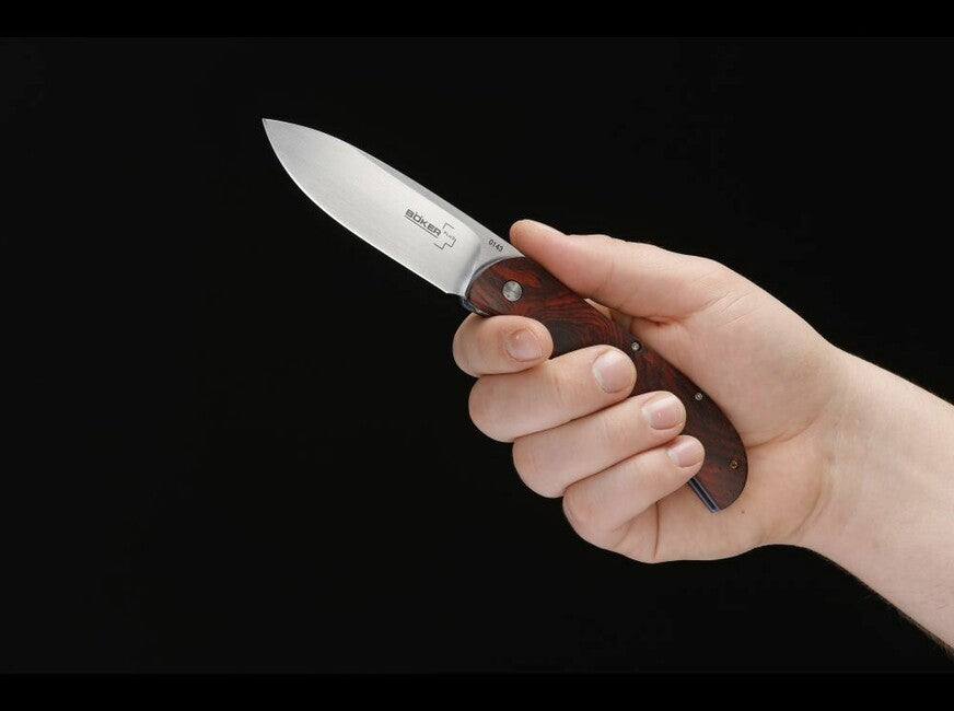 BÖKER® Exskelibur I džepni nož 8,9 cm, drvo Cocobolo, titanij