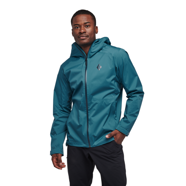 Black Diamond Stormline Stretch Rain Shell nepromočiva muška jakna, creek blue