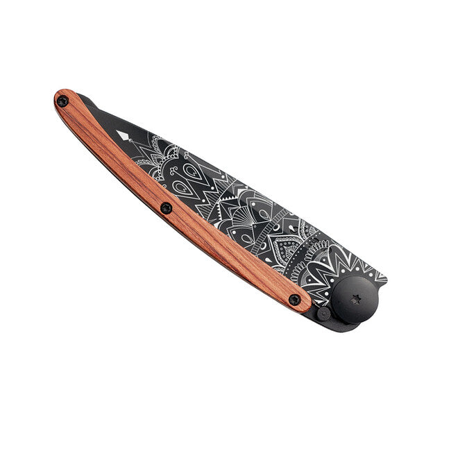Deejo Tattoo sklopivi nož mandala black coralwood