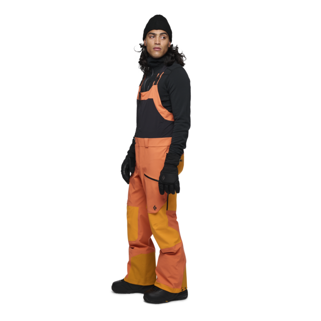 Black Diamond Recon Stretch Pro Bibs muške hlače s naramenicama, bd orange-flame orange