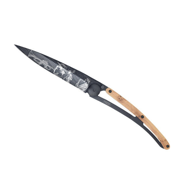 Deejo Tattoo sklopivi nož Jazz, Black juniper wood